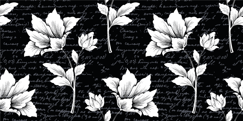 Vinil podovi cvijeće i biljke graciozan botanički element - TenStickers