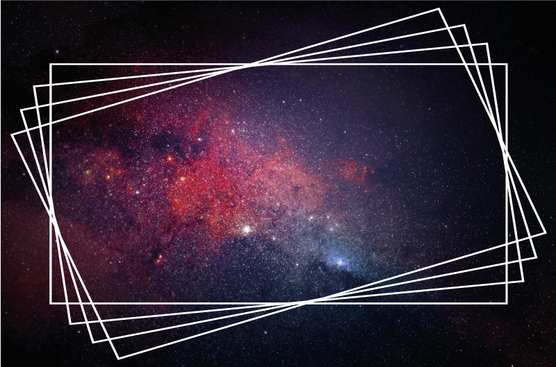 Vinil podovi moderan uzorci kozmičkih maglica - TenStickers