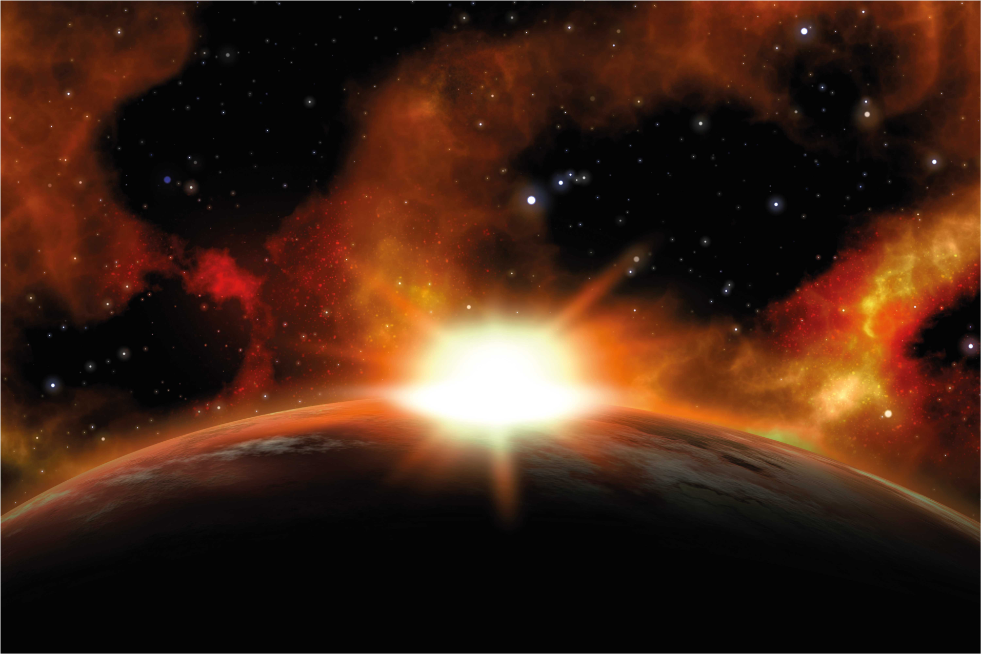 Vinil podovi zvijezde nebeski sjaj izlaska sunca - TenStickers