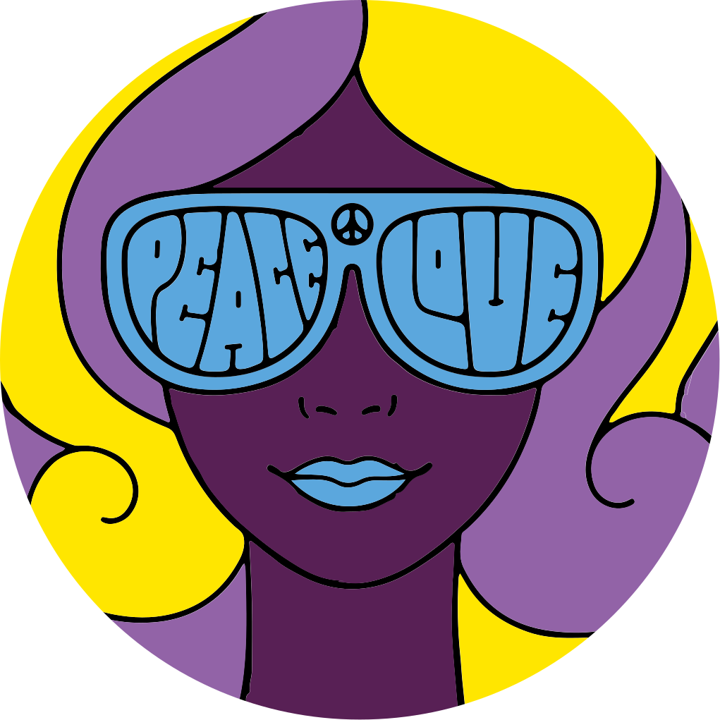 Vinil podovi tinejdžeri ikona mira i ljubavi - TenStickers