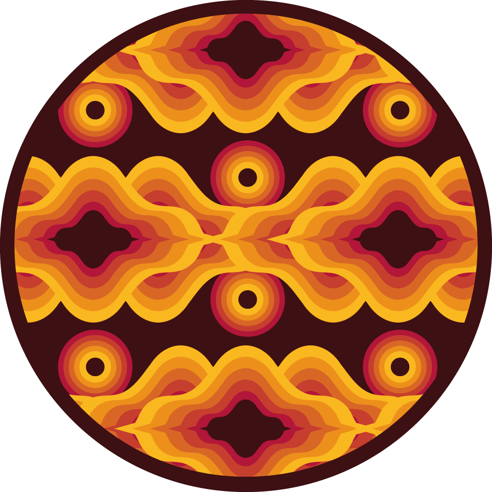 Vinil podovi mozaik vintage spiralni motiv - TenStickers