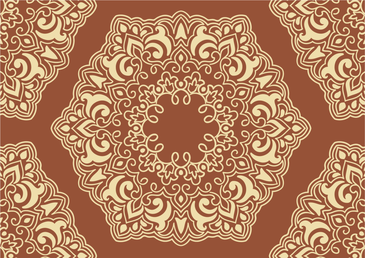 Vinil podovi mandala složeni botanički aranžman - TenStickers