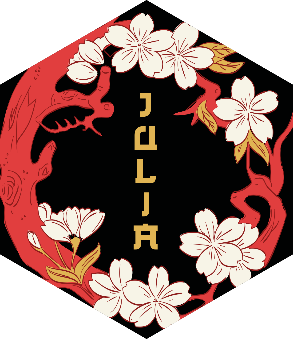 Vinil podovi s imenima personalizirana cvjetna harmonija - TenStickers