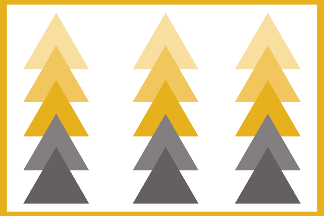 Vinil podovi geometrijski trokutasta kaskada boja - TenStickers