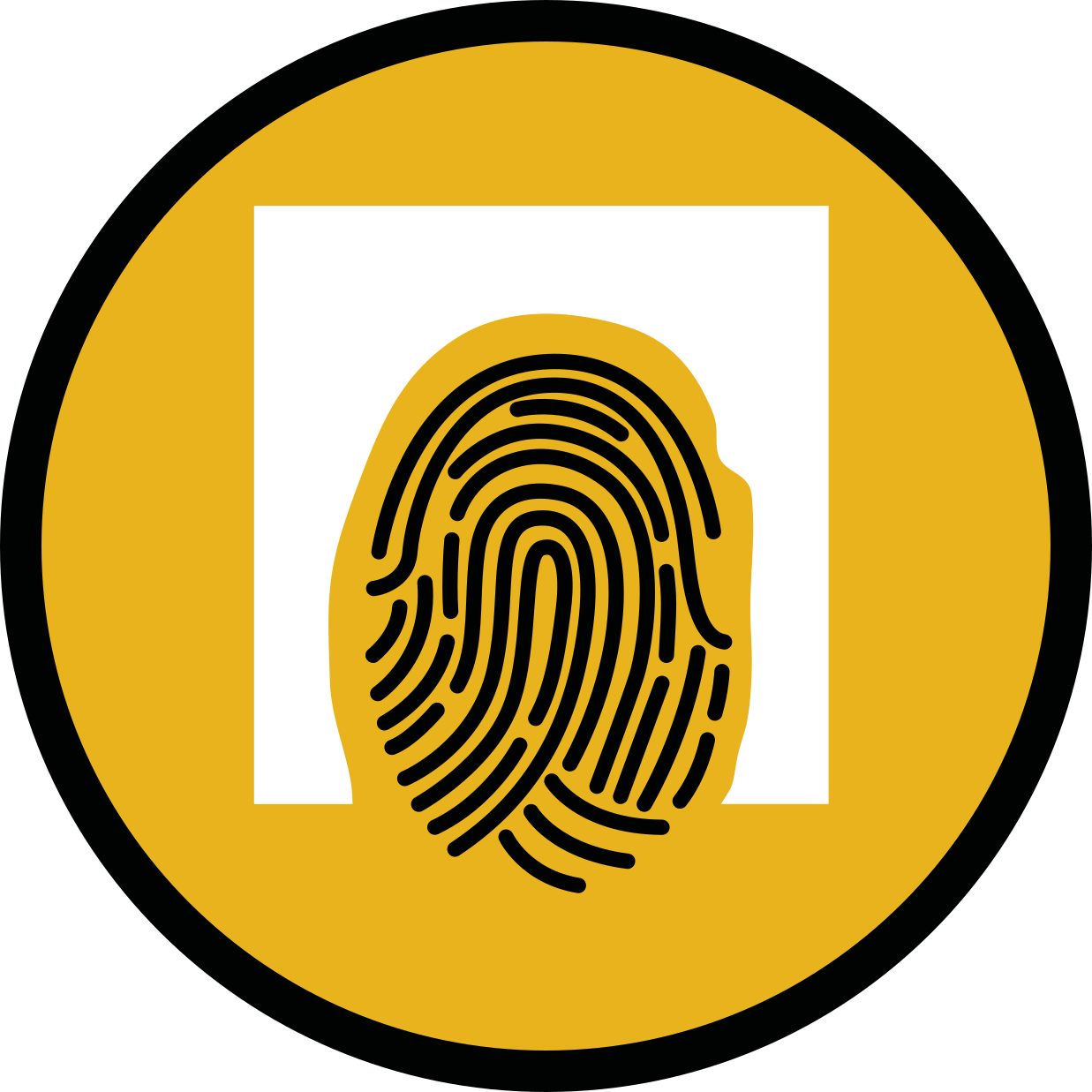 Vinil podovi mozaik uzorak otiska prsta - TenStickers