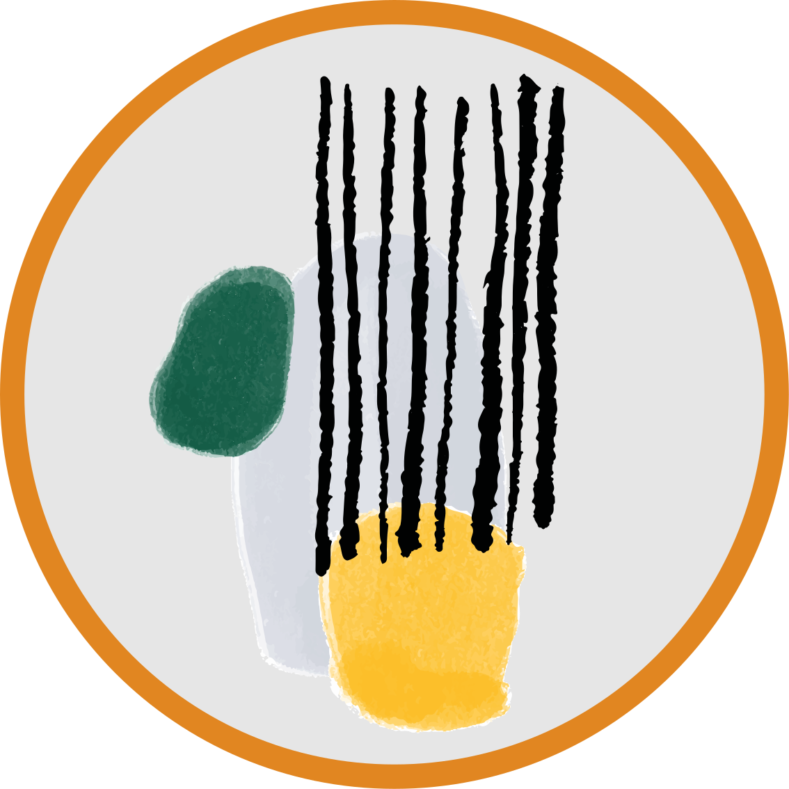 Vinil podovi minimalistički segmenti geometrijskih nijansi - TenStickers