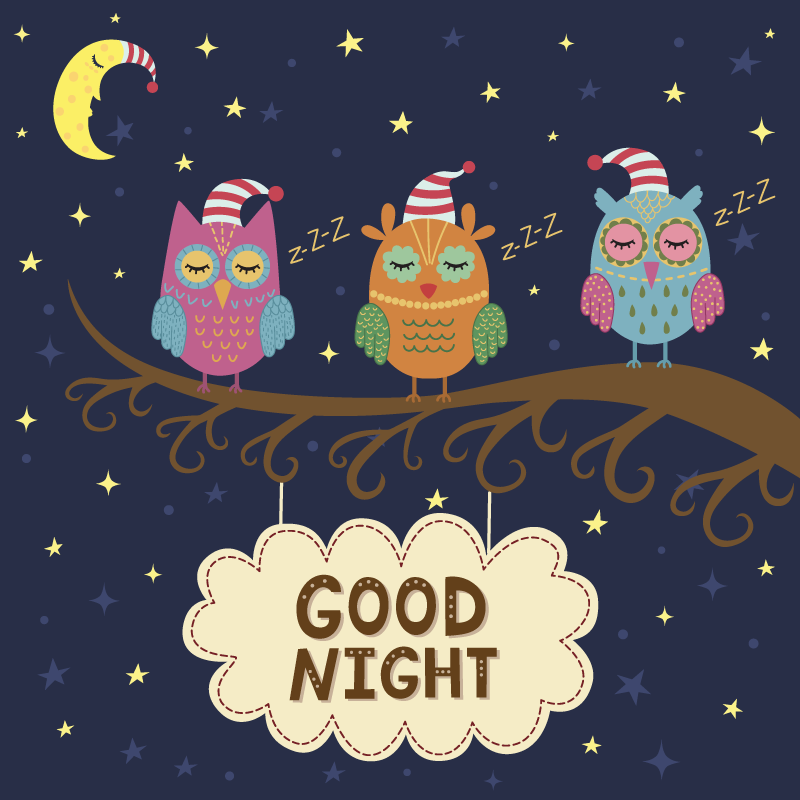Spavaća sova sa spavaćom sobom s kapom - TenStickers
