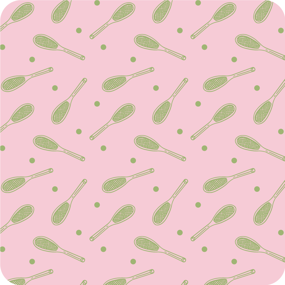 Bešavni teniski reketi dizajniraju četvrtasti vinil tepih - TenStickers