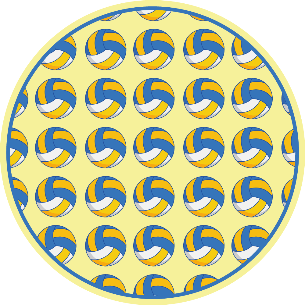 Vinil podovi igre motiv odbojke - TenStickers