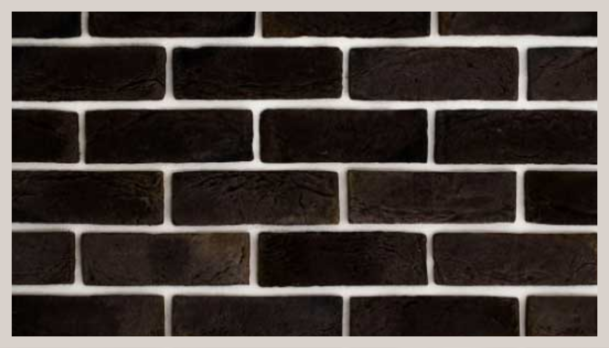 Vinil podovi efekt kamena uzorak crne cigle - TenStickers