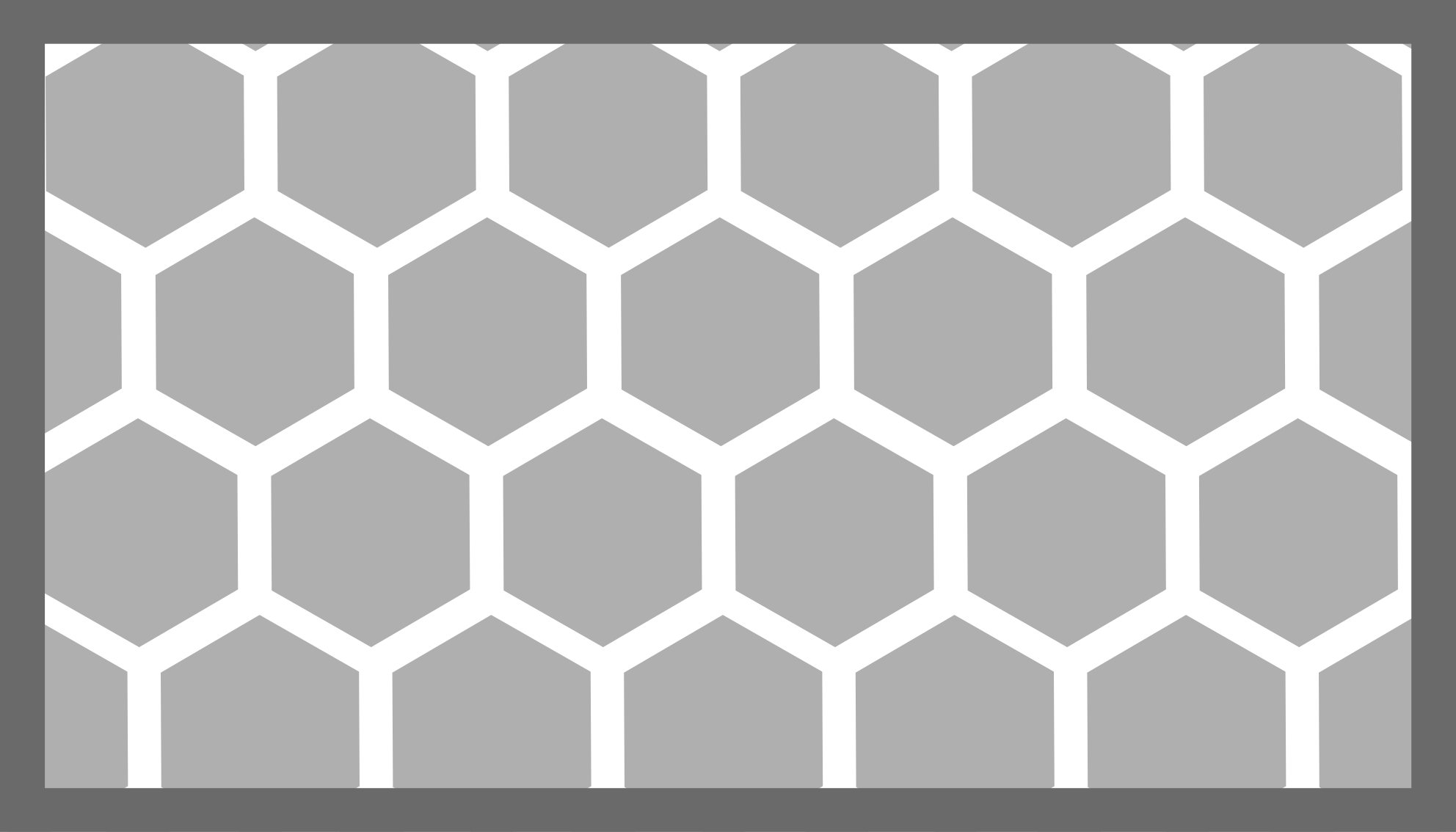 Bijeli geometrijski peterokuti geometrijski sagovi - TenStickers