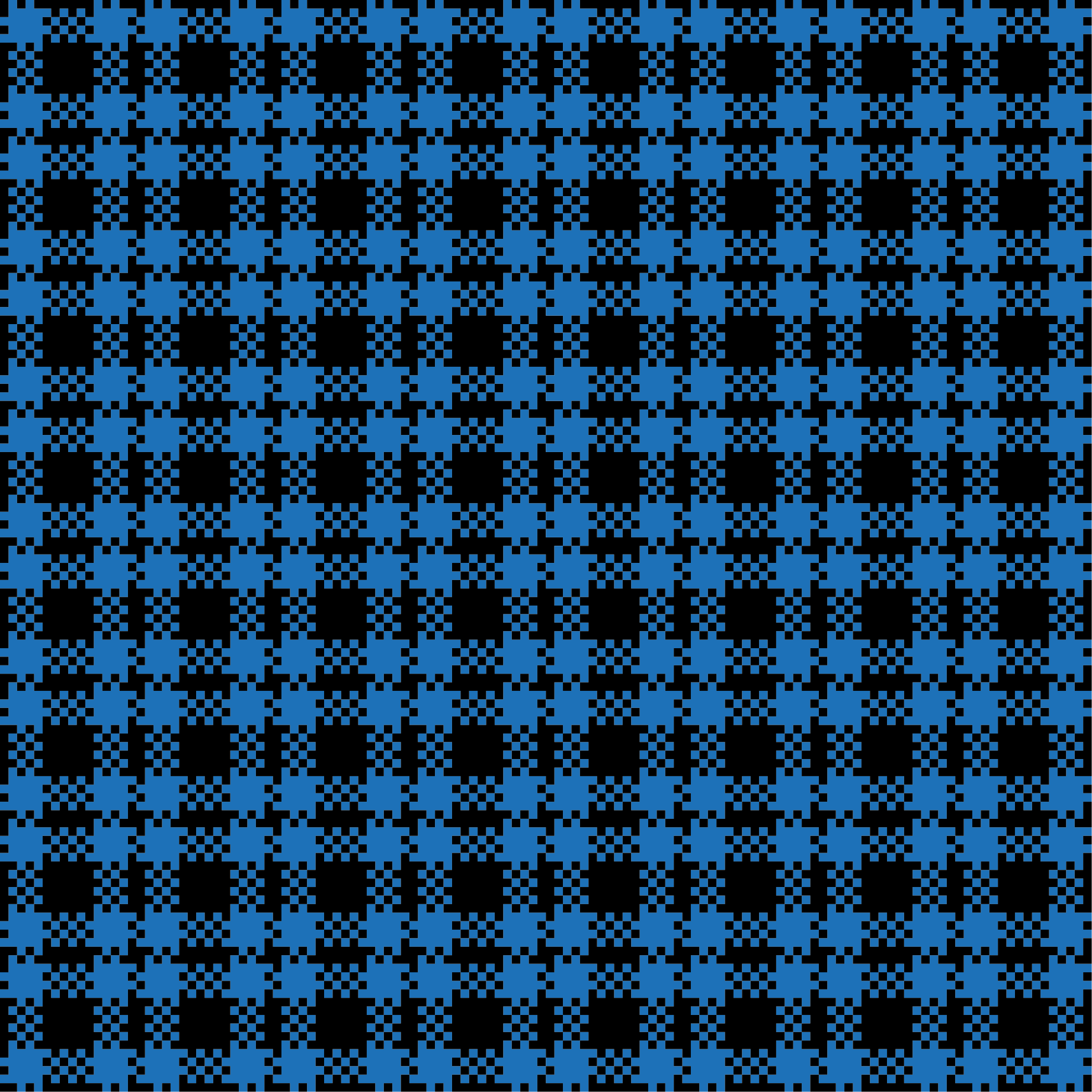 Vinil pločice plavi karo uzorak - TenStickers