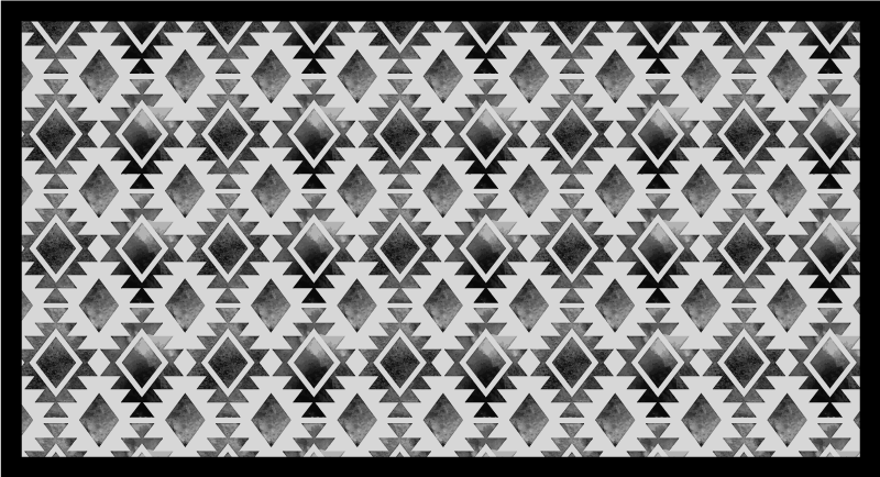 Sivi i bijeli trokuti nordijski vinil prostirka - TenStickers