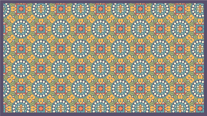 Vinil podovi mozaik šareni žuti sastav - TenStickers