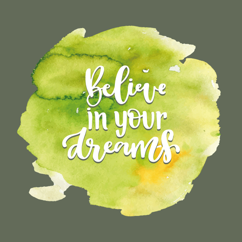 Vinilne prostirke s frazama povjerenje u težnje - TenStickers