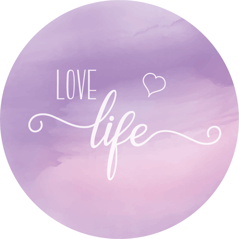 Vinilne prostirke s frazama cijeniti život - TenStickers