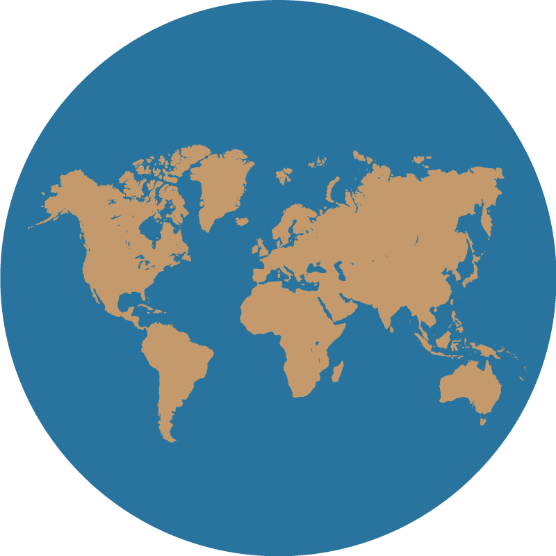 Vinil podovi karta svijeta geografsko otkriće - TenStickers