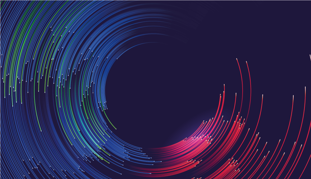 Vinil podovi moderan vrtložni valovi boja - TenStickers