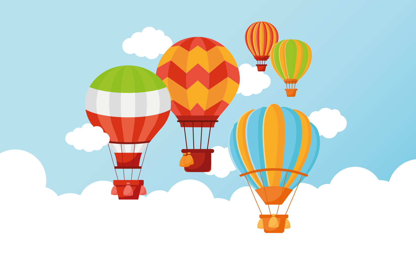 Drugi vinil podovi šareni vrući zrak - TenStickers