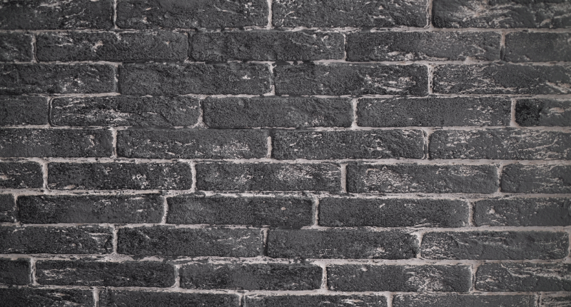 Tamno siva kamena opeka tekstura tepih - TenStickers