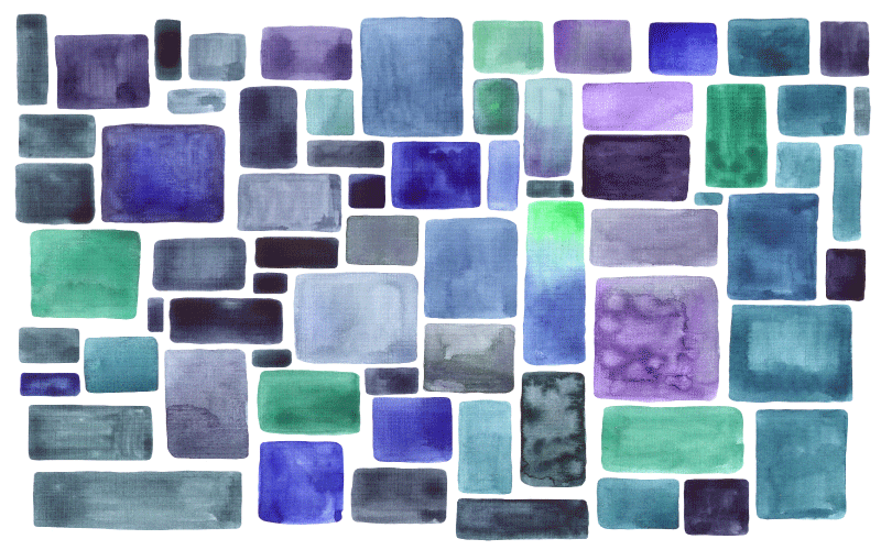 Vinil podovi druge teksture blok uzorak plavih nijansi - TenStickers