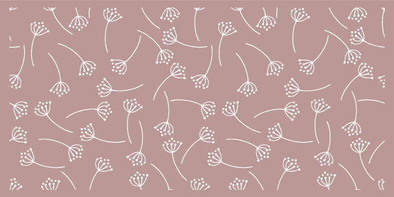 Vinil podovi priroda mekani cvjetni uzorak - TenStickers