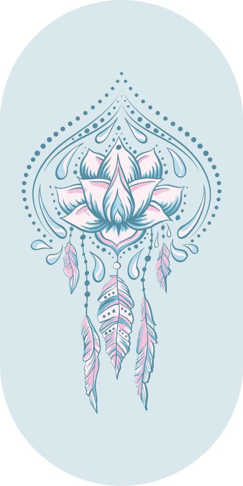 Vinil podovi mandala uzorak lotosa - TenStickers