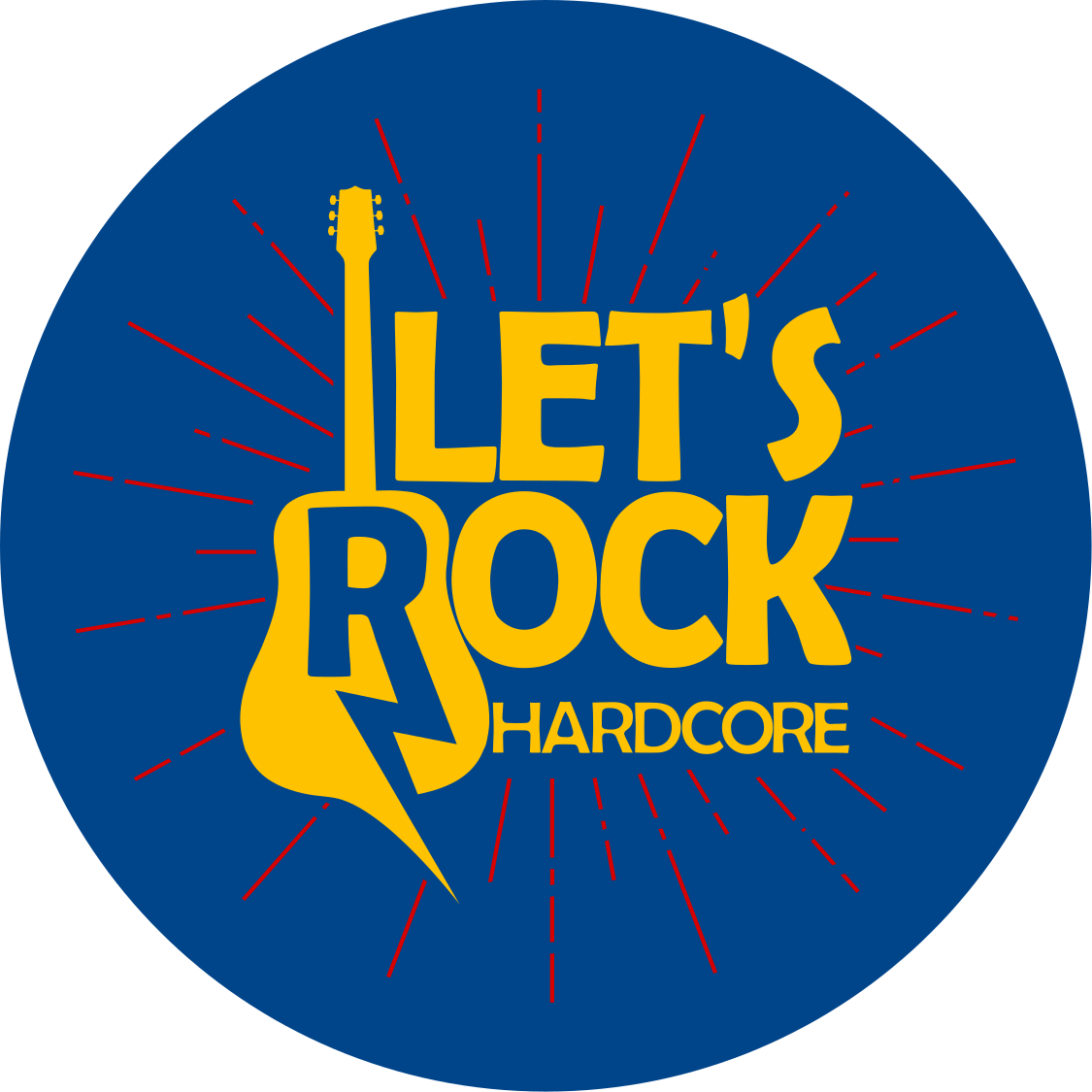 Rock glazba gitara i tekstualni spavaći tepih - TenStickers