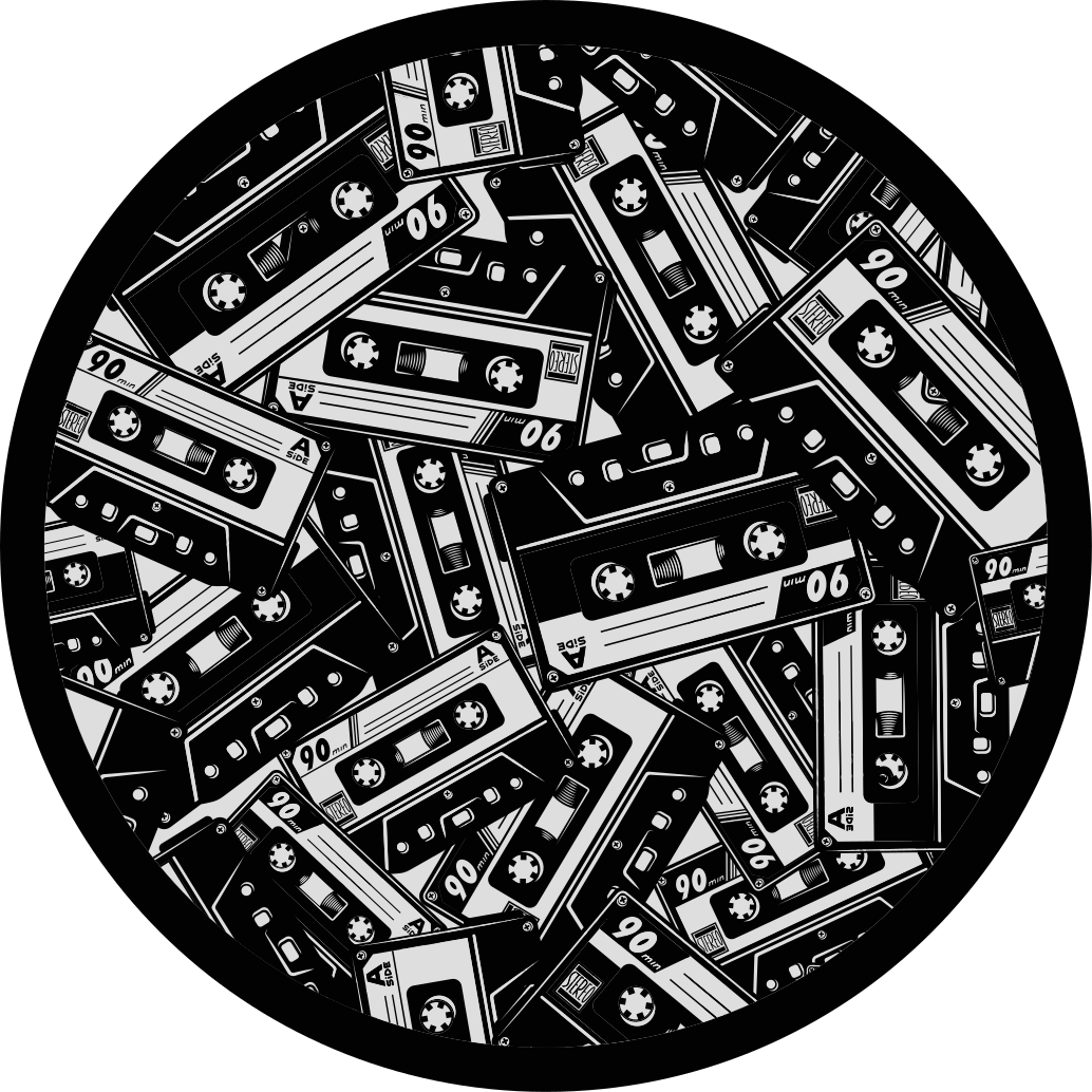 Drugi vinil podovi koncept kasetnog zapisa - TenStickers