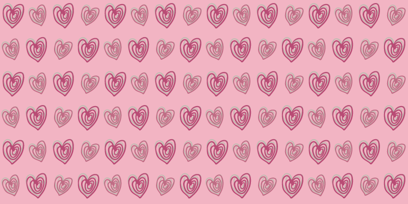 Drugi vinil podovi s ružičastim uzorkom srca - TenStickers