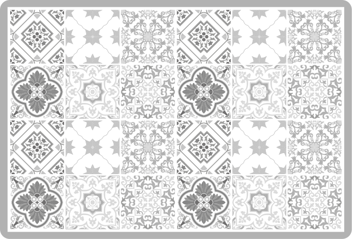 Marokanske sive nijanse pločice podovi u kupaonici - TenStickers
