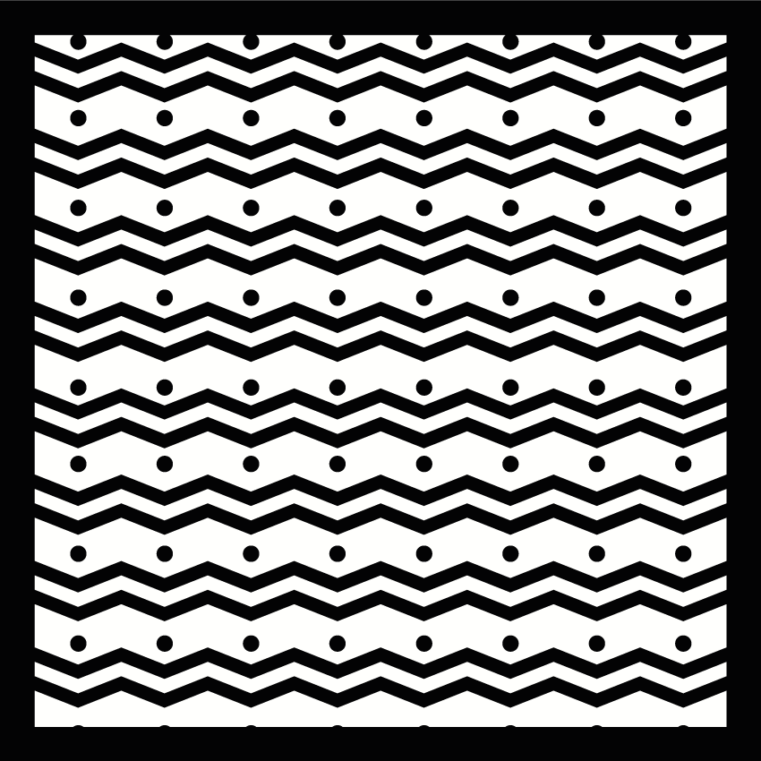 Vinil podovi prugasta zigzag koncept - TenStickers