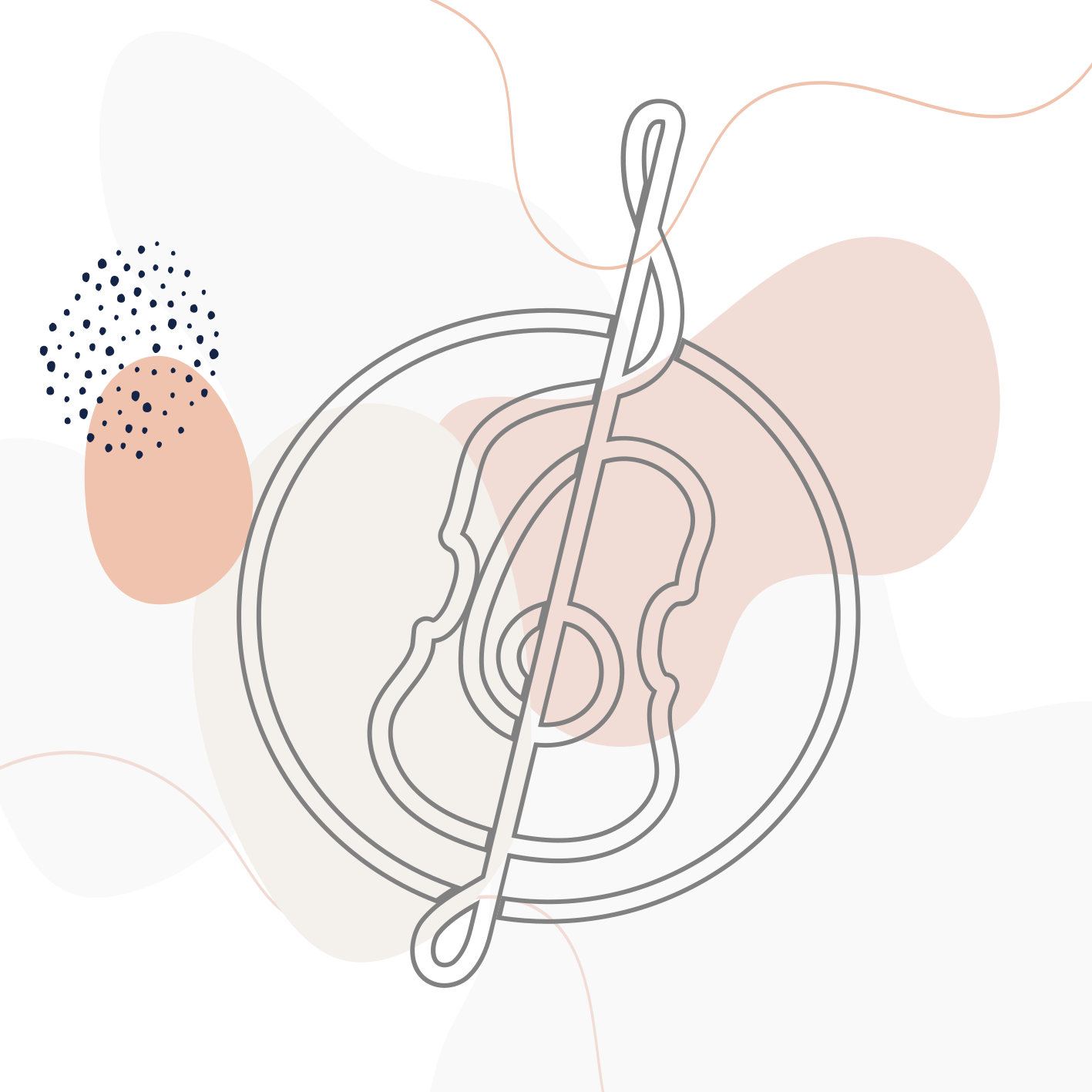 Vinil podovi moderan obris glazbene note - TenStickers