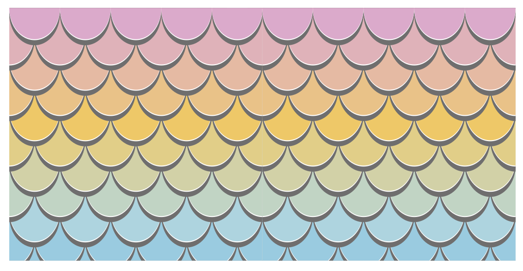 Vinil podovi druge teksture šareni uzorak ljuski - TenStickers