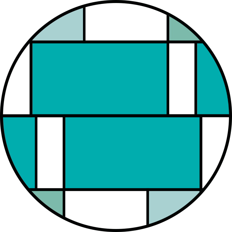 Vinil podovi moderni geometrijski tirkizni uzorak - TenStickers