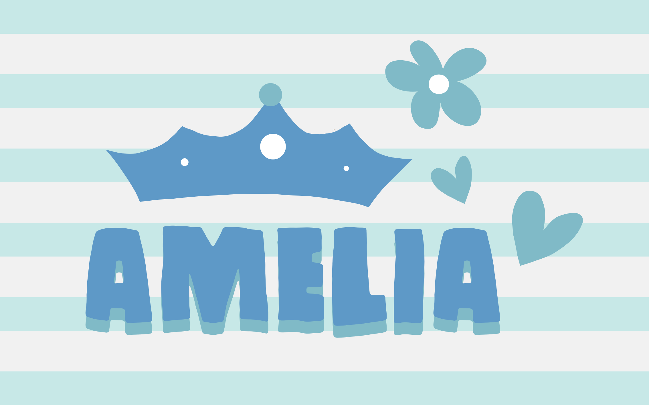 Vinil podovi s imenima postavljanje imena krune - TenStickers