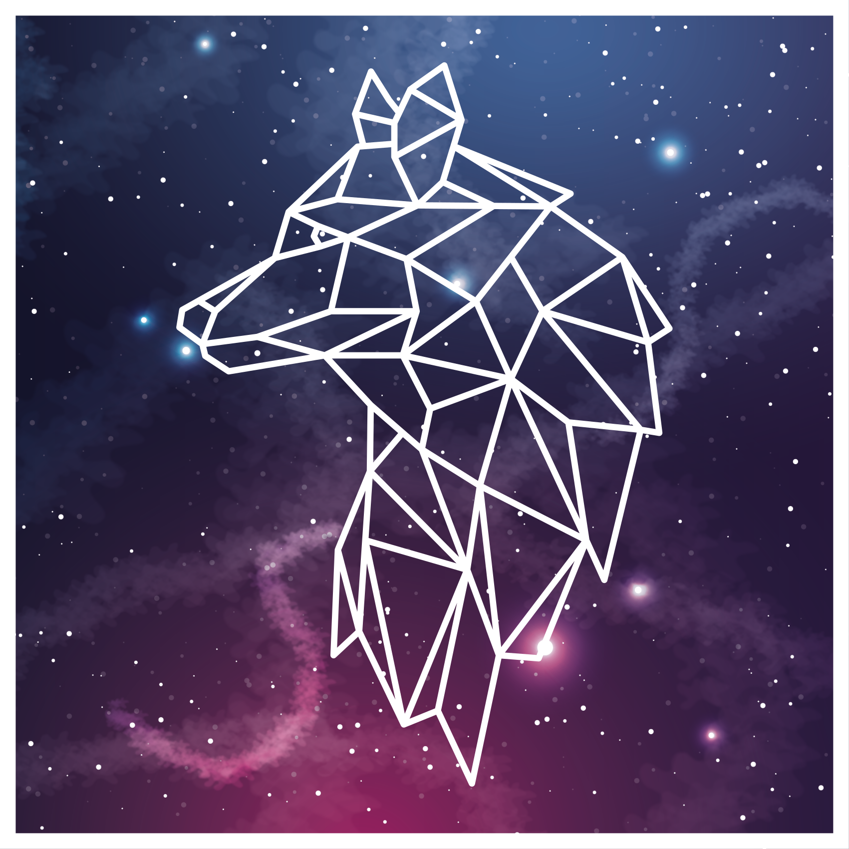 Vinil podovi otisak životinja geometrijska silueta medvjeda - TenStickers