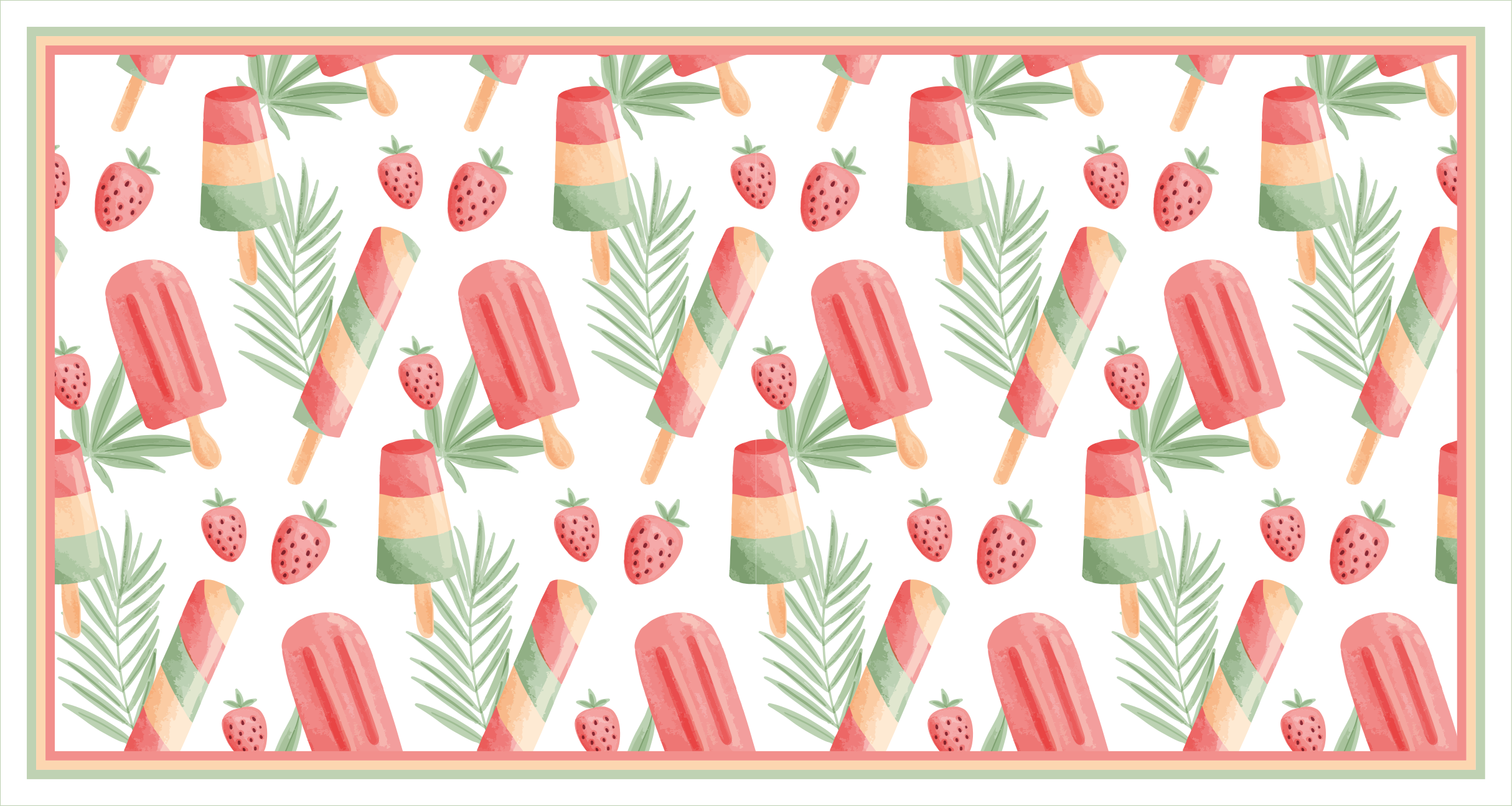 Drugi vinil podovi šarene ledene poslastice - TenStickers