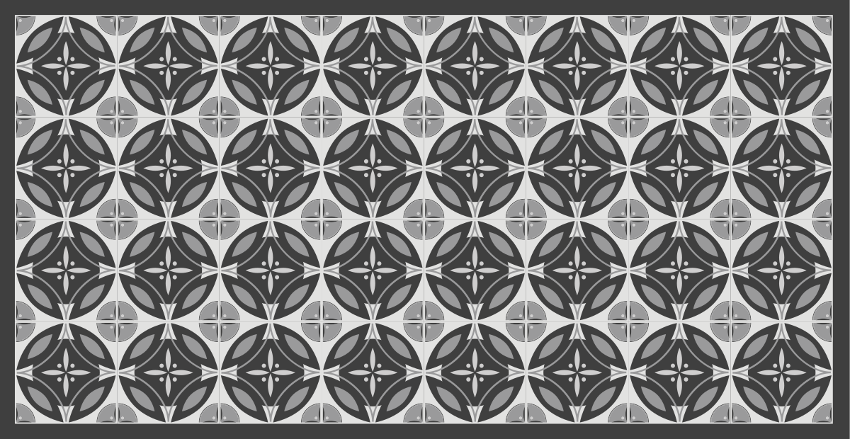 Mramorni vinilni tepih sofisticirani monokromatski motiv - TenStickers