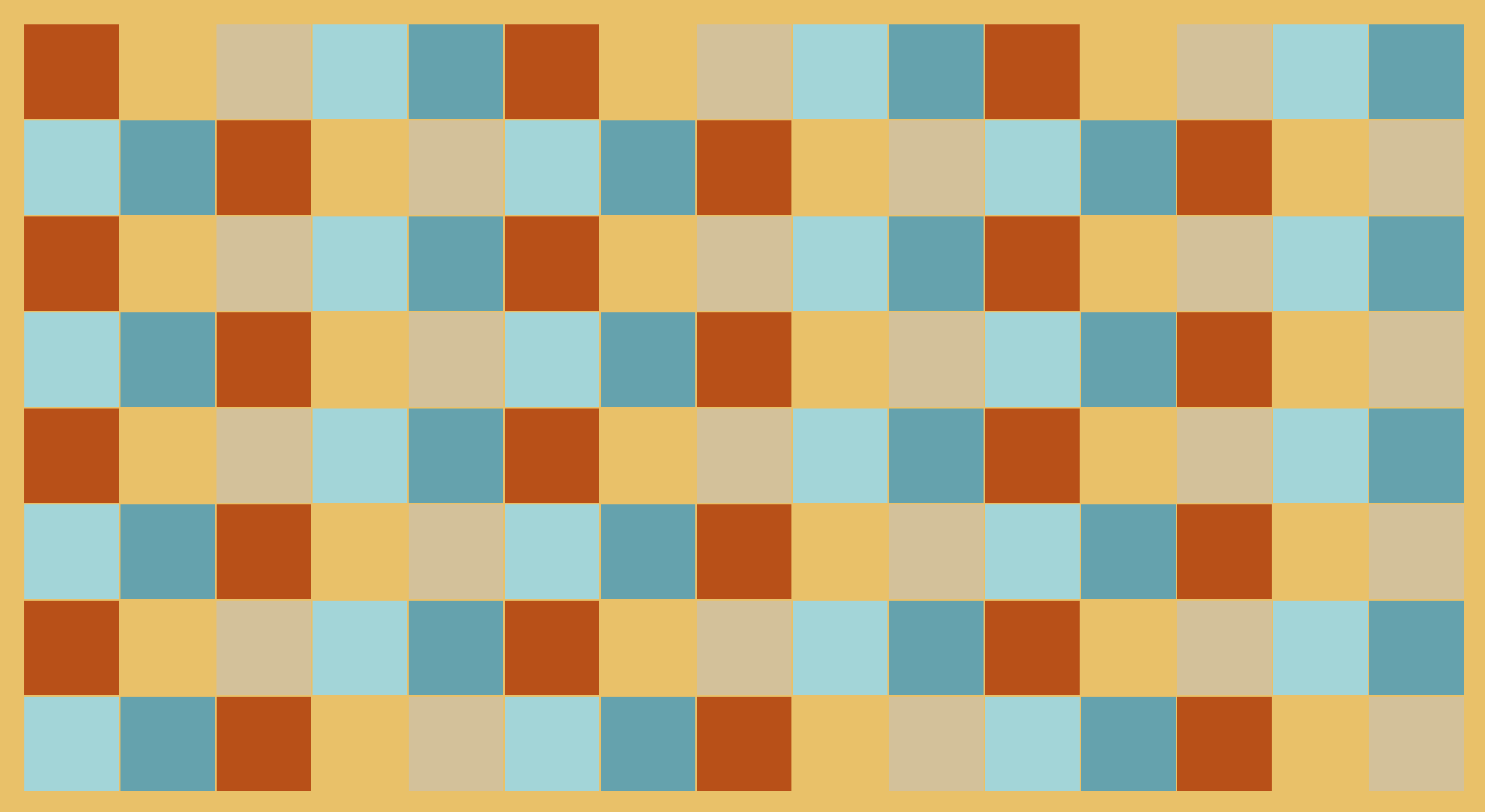 Pijesak u boji kvadrati crijep tepih - TenStickers