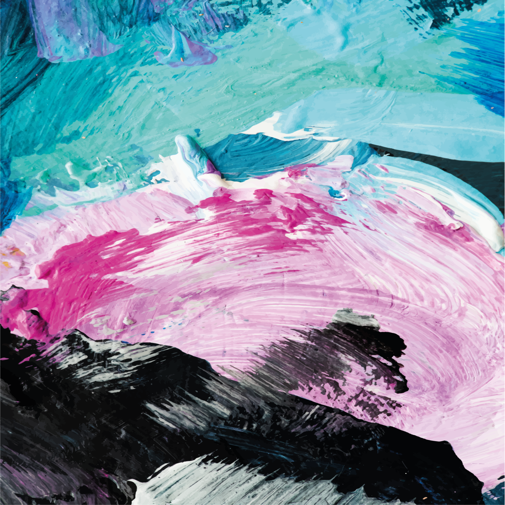 Vinil podovi druge teksture apstraktna eksplozija boja - TenStickers