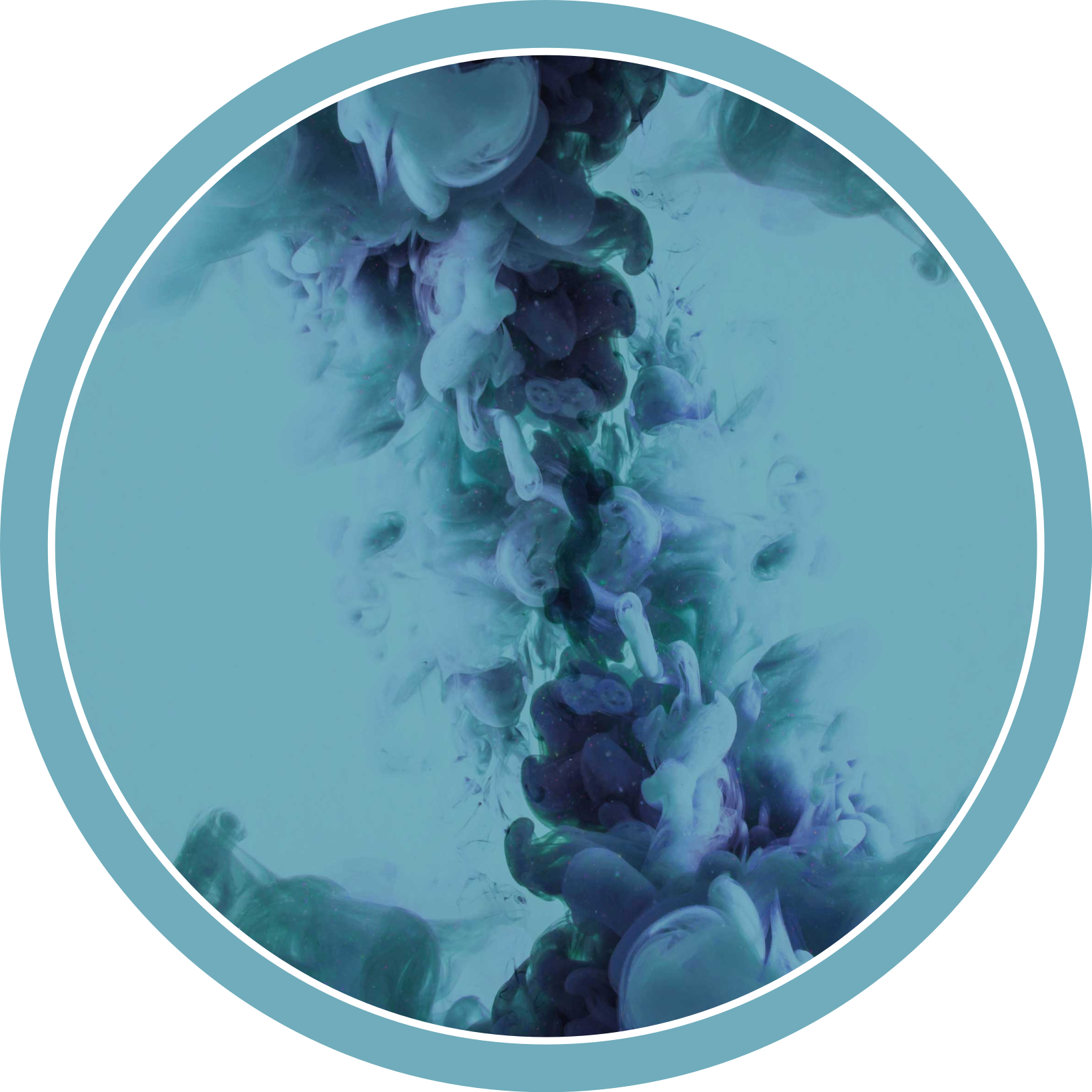 Vinil podovi za kupatilo valovi tekuće tirkizne boje - TenStickers