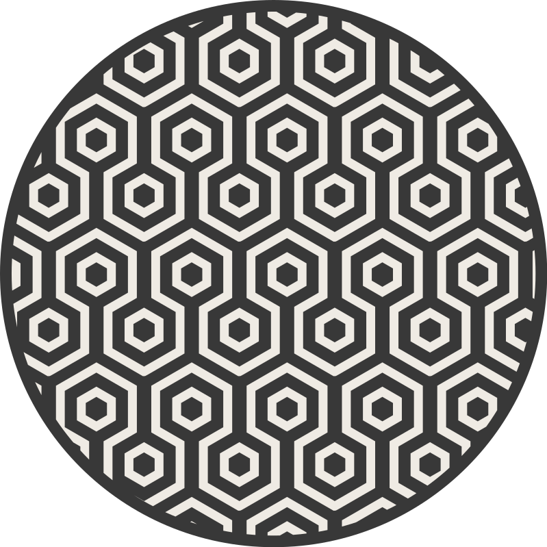 Vinil podovi geometrijski heksagonalni raspored - TenStickers