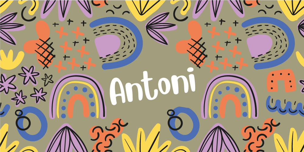 Drugi vinil podovi šareni dugini uzorci - TenStickers