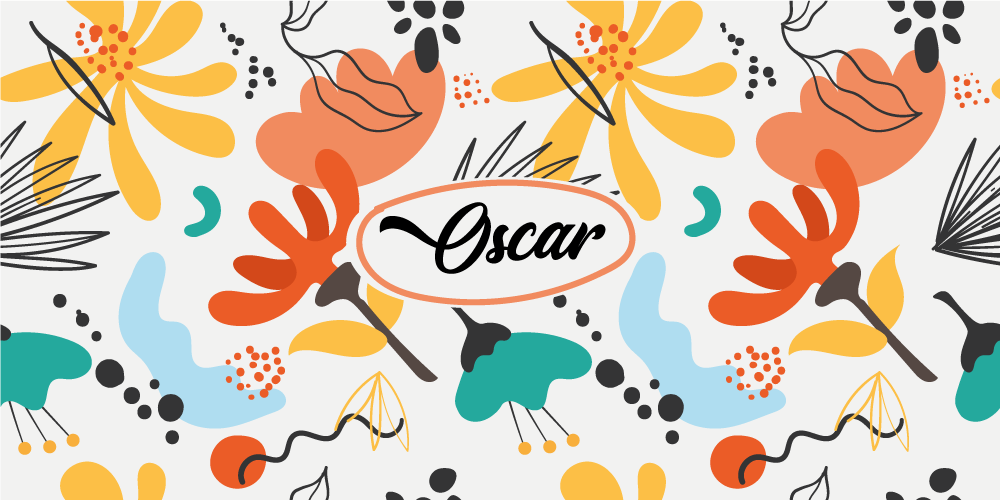 Vinil podovi spavaća soba apstraktno cvijeće po narudžbi - TenStickers