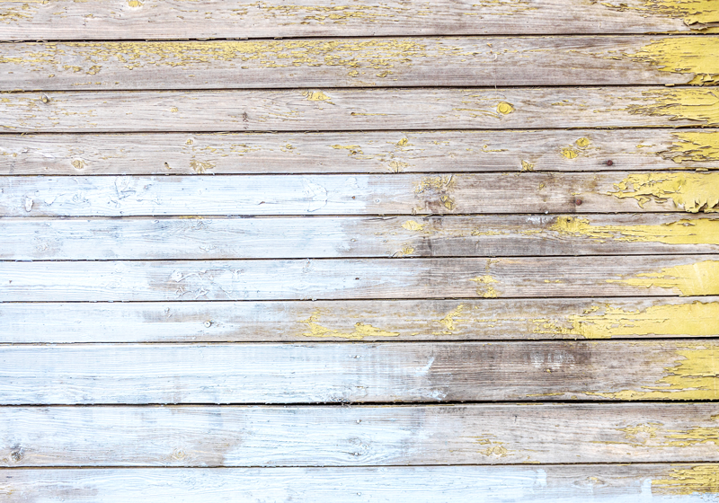 Daske obojene u bijeli drveni vinilni tepih - TenStickers