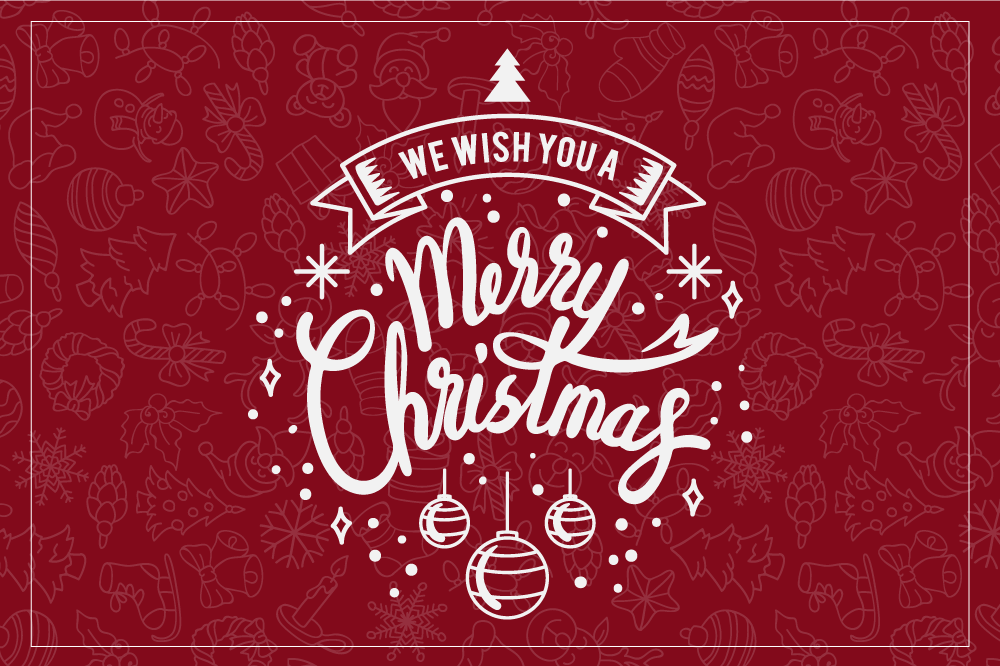 Vinil podovi Božić sretan blagdanski pozdrav - TenStickers