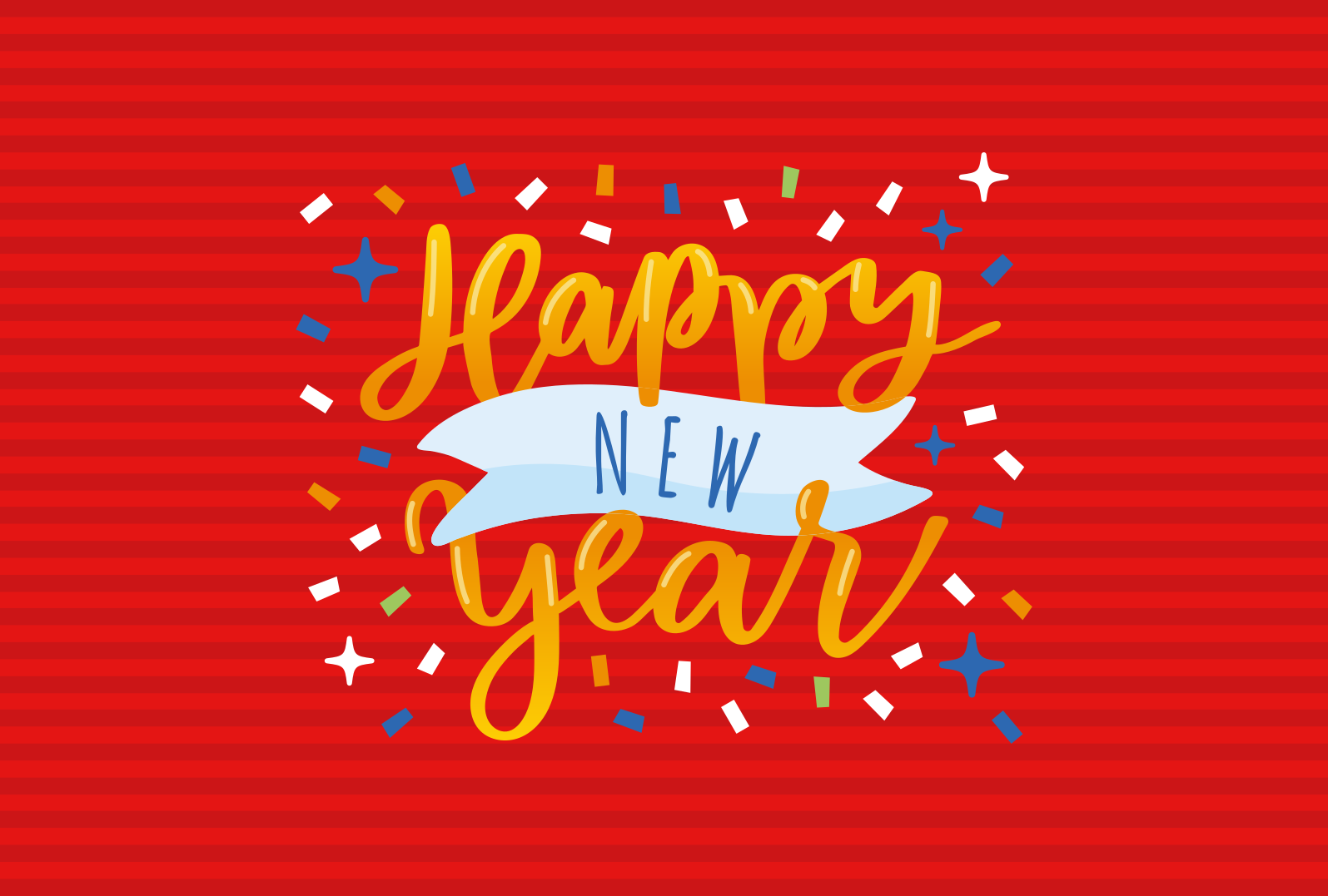 Vinil podovi Božić proslava nove godine - TenStickers