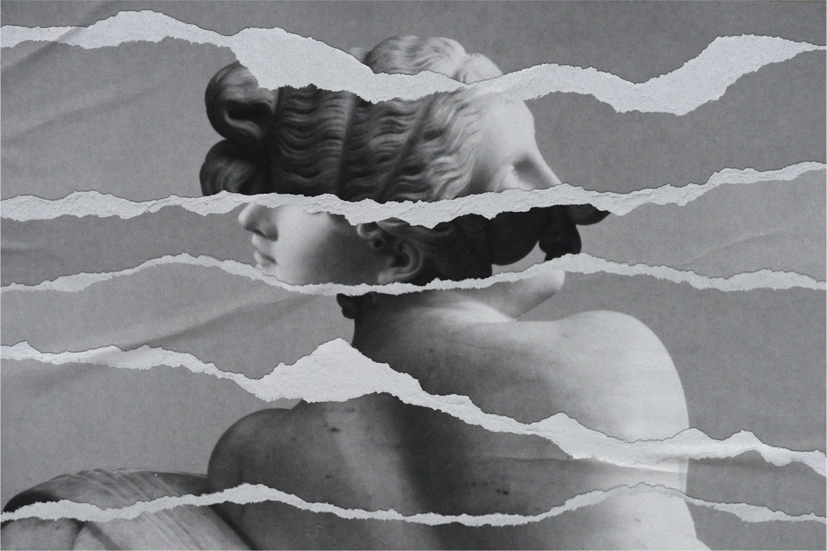 Vinil podovi druge teksture efekt poderanog papira - TenStickers