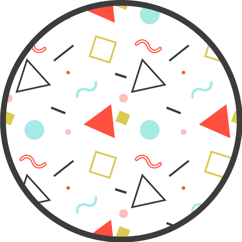 Vinil podovi geometrijski geometrijski šareni oblici - TenStickers